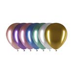 Gekleurde Ballonnen Chroom 13cm 100st