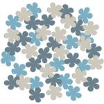 Bloemen Confetti Blauw