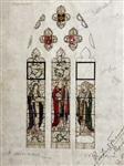 James Powell & Sons - Stained Glass design for All Saints Church, Speke, England.