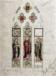 James Powell & Sons - Stained Glass design for All Saints Church, Speke, England.