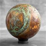 GEEN RESERVEPRIJS - Prachtige groene Smithsonite Sphere met standaard- Bol- 1800 g