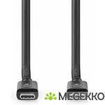 USB-Kabel | USB 4.0 Gen 3x2 | USB-C Male | USB-C Male | 240 W | 8K@60Hz | 40 Gbps | Vernikkeld