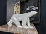 Richard Orlinski (1966) - sculptuur, Polar Bear (New) + Gift Box - 12 cm - Hars