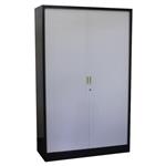 Roldeurkast Zwart Lichtgrijs 195 x 120 x 47