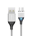 DrPhone Echo Series - 2 Meter - Zilver - Magnetische USB-C Kabel 3A Type-C oplaadkabel - Snellader -