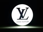 LVMH - Reclamebord met achtergrondverlichting - Rond LOUIS VUITTON lichtreclame - groot formaat - Ge