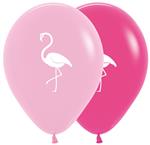 Ballonnen Flamingo Mix 30cm 12st