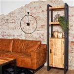 Boekenkast Britt met deur | 200 x 55 cm