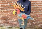 Beeld, Large Metal Cockatoo - 54 cm - metaal