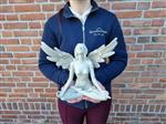 Beeld, Large Angel in Yoga Pose - 27 cm - Hars