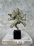 sculptuur, NO RESERVE PRICE - Sculpture of a Patinated Shiva in a Dancing Pose - 26 cm - Brons