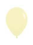 Ballonnen Pastel Matte Yellow 23cm 50st