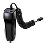 Iphone Autolader Lightning & USB zwart