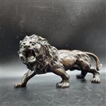 Beeld, Large Bronze Lion 32cm - Handmade - 0 cm - Brons