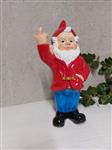 Beeld, naughty  gnome with middle finger - 30 m - polyresin
