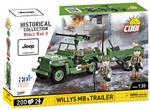 COBI 2297 WILLYS MB & Trailer