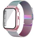 DrPhone APX1 - Siliconen Polsband - 44mm Metalen armband + TPU Hoesje - Geschikt voor Apple Watch - 