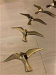 Wanddecoratie - Modern Hollywood Regency stijl koperen messing vogels - Nederland