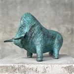 sculptuur, NO RESERVE PRICE - Sculpture of a Striking American Bison - Link to video of this sculptu