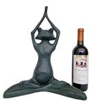 Beeldje - Meditating frog - IJzer (gegoten)
