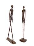 Beeldje - Walking men (2) - Brons