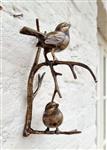 Beeldje - Birds, wall art - Brons