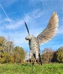 Beeldje - hunting Eagle - Lifelike - metal