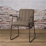 Eetkamerstoel Santo met armleuning | Grijs