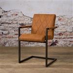 Industriële Eetkamerstoel Lomba | Cognac