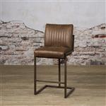 Industriële barkruk Ferro | Donkerbruin