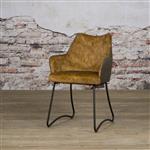 Tower Living | Eetkamerstoel Garda yellow