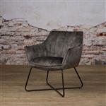 Velvet fauteuil Monte | Groen