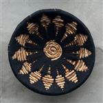 Wanddecoratie (3) - - NO RESERVE PRICE - Set of 3 exquisite woven wall discs - Black and Brown Colou
