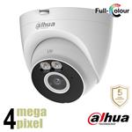 Dahua 4MP wifi dome camera - microfoon - full color - sd kaart slot - T4A-LED