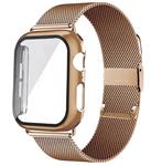 DrPhone APX1 - Siliconen Polsband - 44mm Metalen armband + TPU Hoesje - Geschikt voor Apple Watch - 