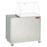 Onderstel r.v.s. op wielen voor vitrine vbe-211 | Diamond | MEX-RG2