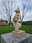 Beeld, Large Face Silence - 30 cm - Hars