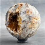 GEEN RESERVEPRIJS - Prachtige bol van kristalkwarts op aangepaste standaard Kwarts- 1500 g