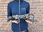 Beeld, Large Iron Panther Statue 4KG - 10.5 cm - IJzer (gegoten/gesmeed)