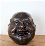 sculptuur, Four faces - 14 cm - Brons