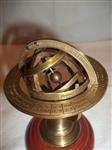 Armillarium- Nautical Full Brass Armillary Sphere on wooden Pedistal - Very, very good condition - 2