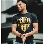 Pride or Die T Shirt Reckless Zwart Goud