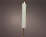 LEDFAKKEL Solar Lumineo LED kaars met timer WIT  4*90 cm  /st Ledcandle voor bloemschikken en decora