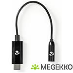 USB-C Adapter | USB-C Male - 3,5 mm Female | 0,15 m | Zwart