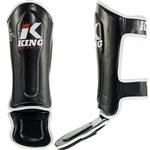 King Pro Boxing KIDS Scheenbeschermers KPB/SG 1 Zwart Wit Rood