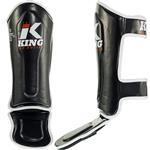 King Pro Boxing KIDS Scheenbeschermers KPB/SG 1 Zwart Wit Rood