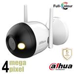 Dahua 4MP wifi bullet camera - microfoon - full color - SD-kaart slot - F4C-LED