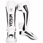 Venum Elite Kickboks Scheenbeschermer Wit Zwart