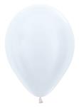 Ballonnen Pearl White 30cm 50st