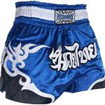 Fluory Muay Thai Short Kickboks Broek Tribal Blauw